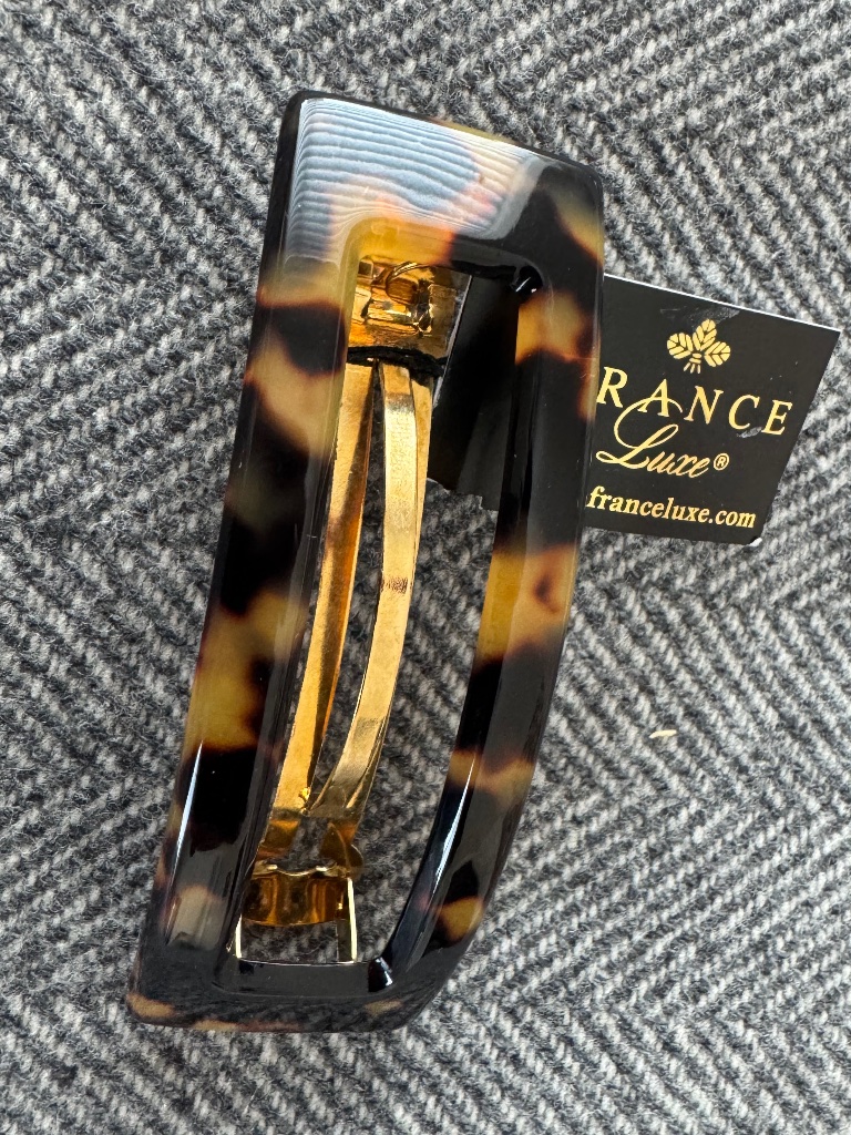 Nwt, France Luxe, Cut Out Barrette, In Tortoiseshell Pattern — image 6 of 8